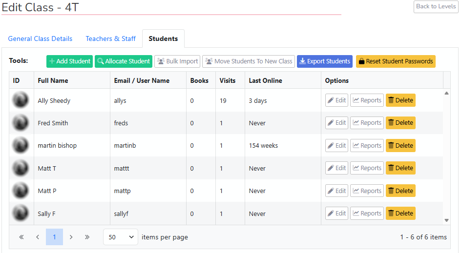 Litzi NAPLAN-style practice tests - Student Listing