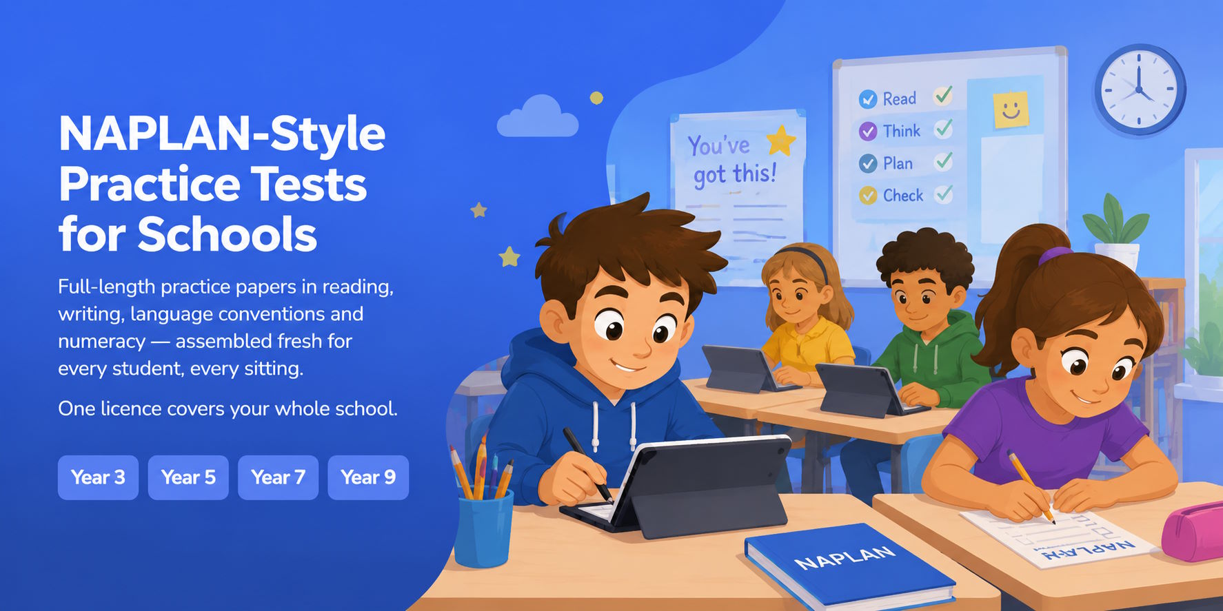 Litzi NAPLAN-style practice tests for schools